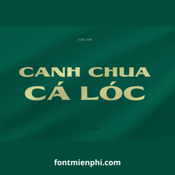 Việt hóa font UTM Brewers KT