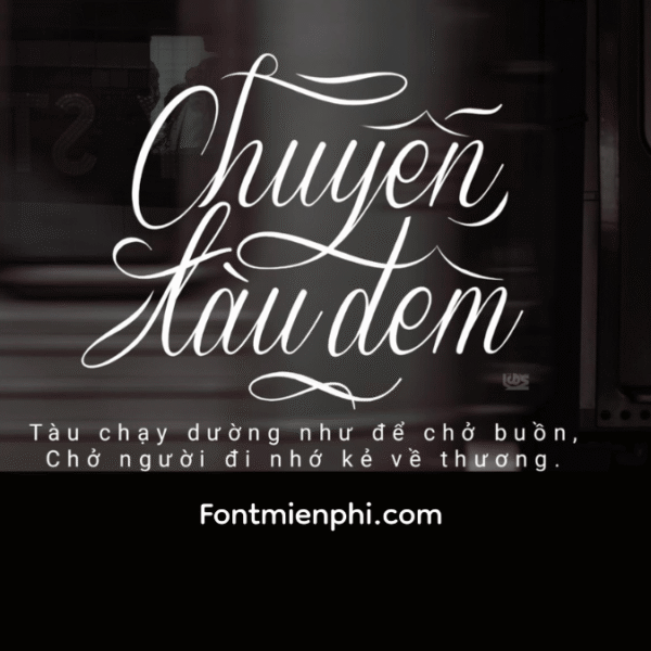 Font Việt hóa 1FTV VIP Sverige Script ,font Tết