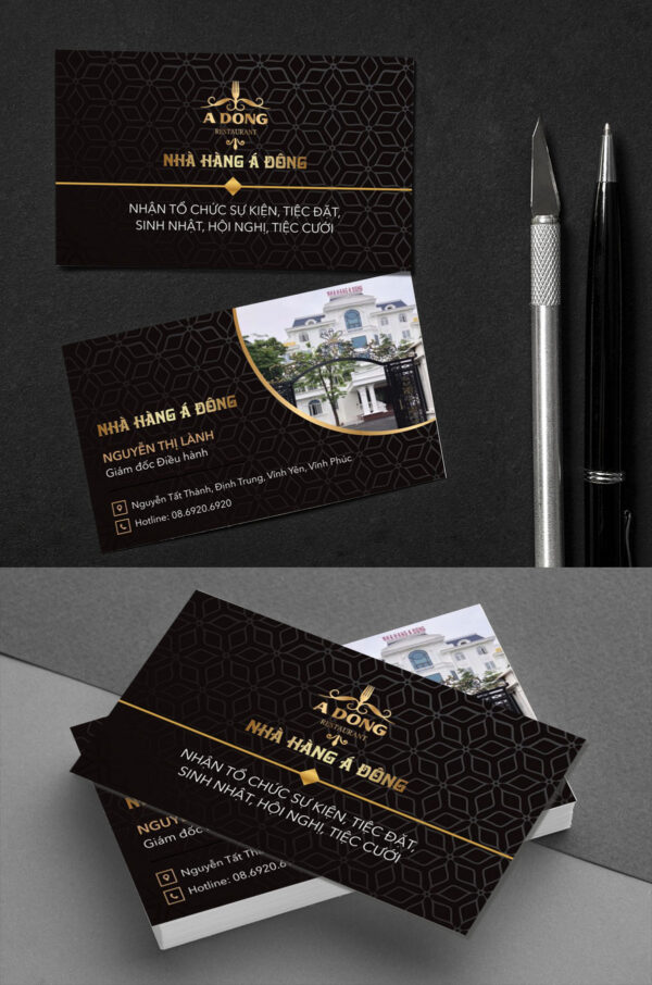 Mẫu danh thiếp namecard công ty file corel 50