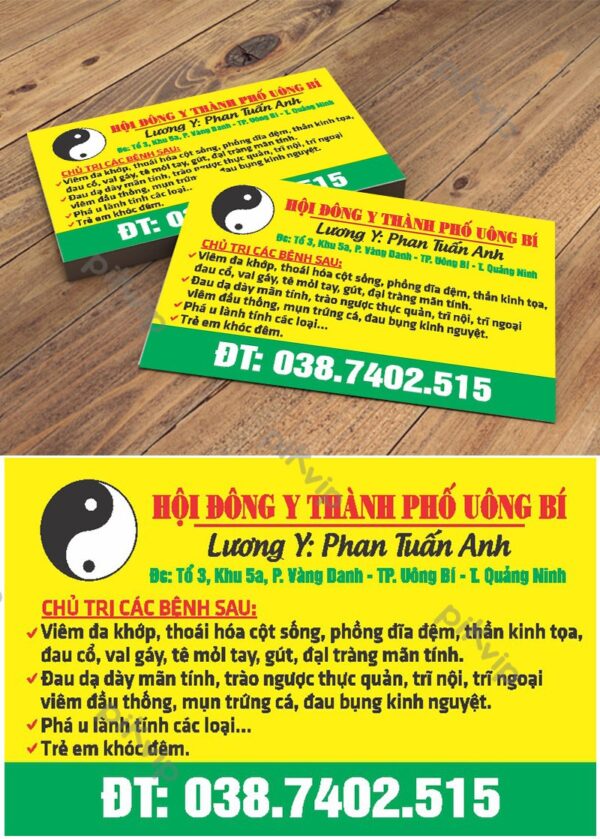 Mẫu danh thiếp namecard công ty file corel 105
