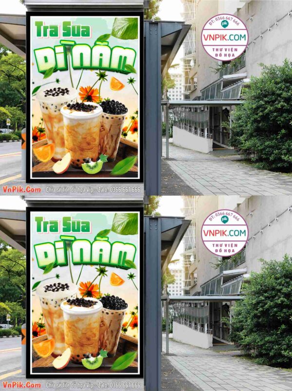 Poster Trà Sữa Dì Năm