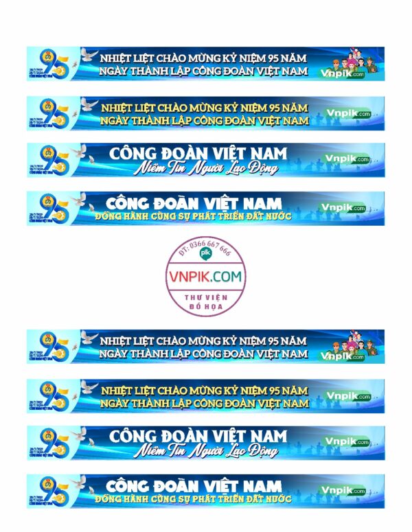 1 số mẫu Băngzon công đoàn đẹp