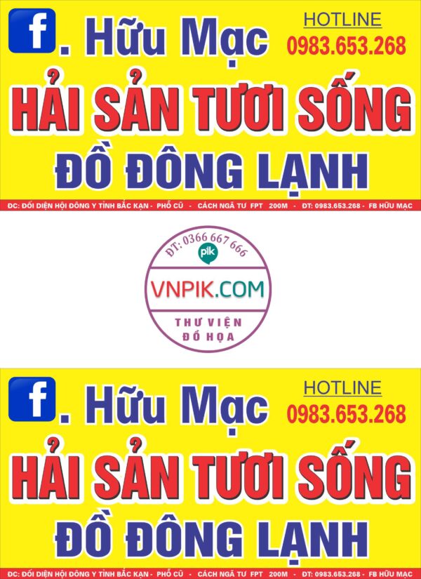Biển Hữu Mạc hải sản tươi sống đồ đông lạnh