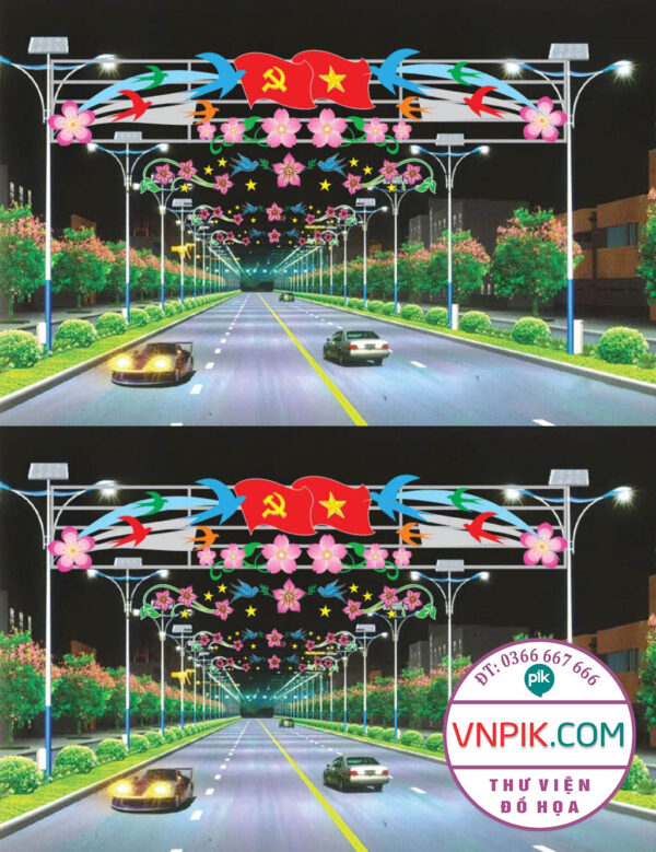 FILE COREL THIẾT KẾ CNC LED TRANG TRÍ ĐƯỜNG PHỐ, CỔNG CHÀO 49