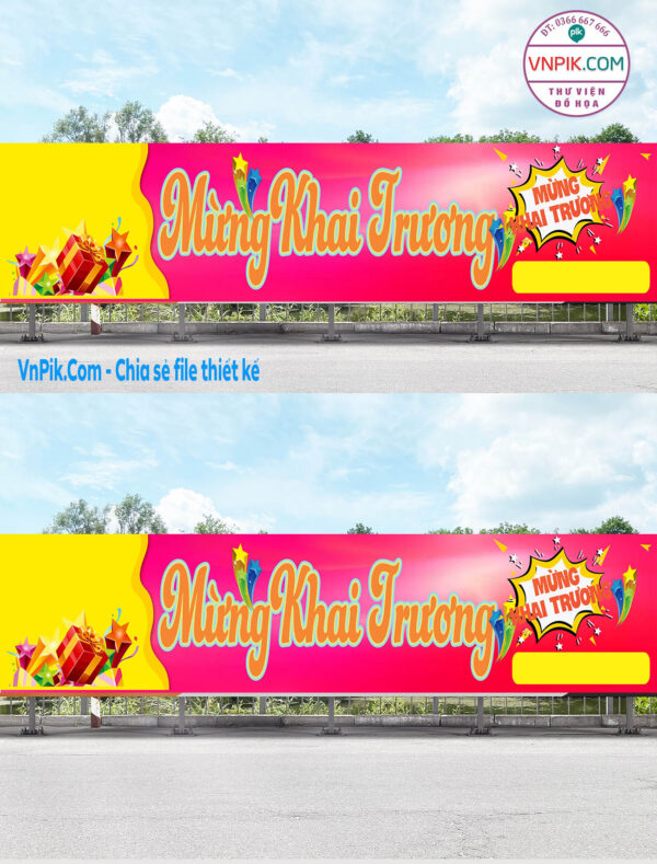 Mẫu Bangzon Khai Trương Quán Ăn, Nhà Hàng Đẹp File Vector Mẫu 4