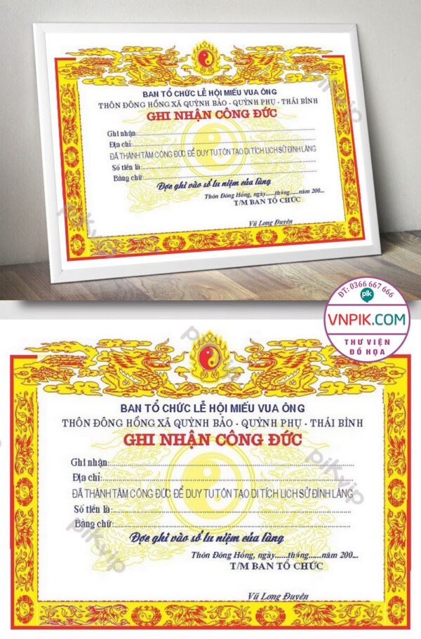 Mẫu Giấy Khen Giấy Chứng Nhận File Vector Mẫu 70