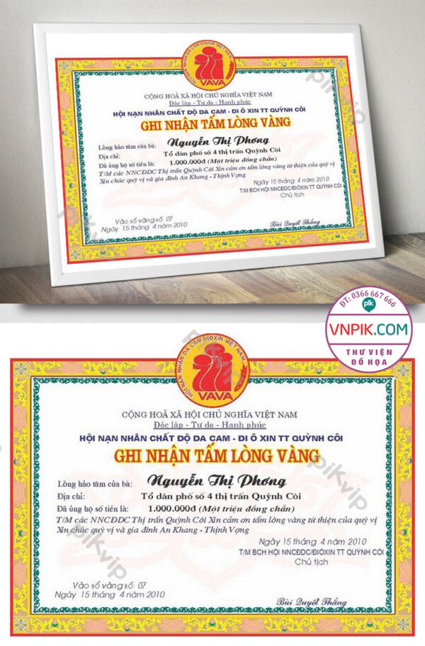 Mẫu Giấy Khen Giấy Chứng Nhận File Vector Mẫu 74