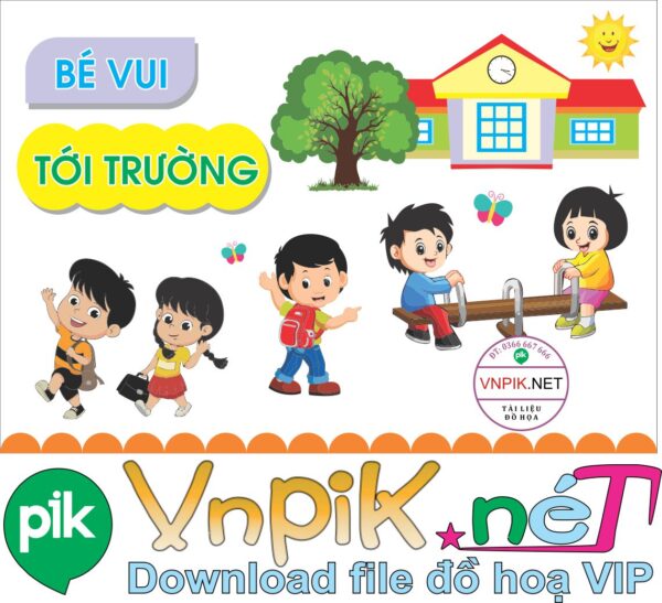Trang trí phòng học – trò chơi dân gian – file PDF & CDR
