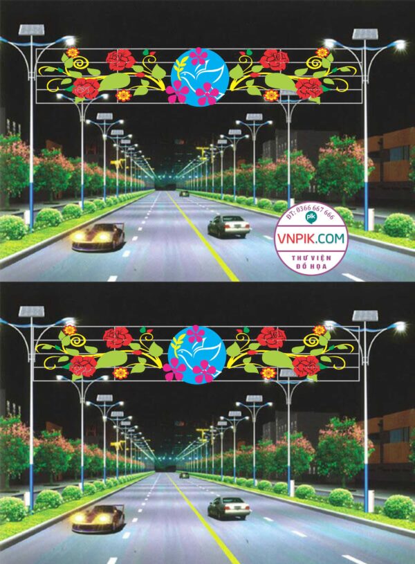 FILE COREL THIẾT KẾ CNC LED TRANG TRÍ ĐƯỜNG PHỐ, CỔNG CHÀO 51