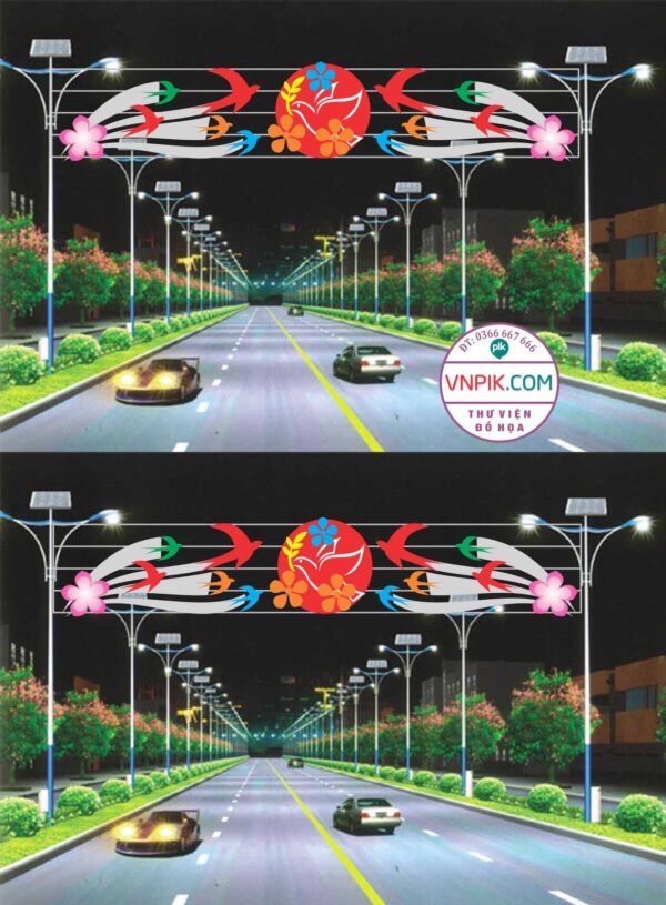 FILE COREL THIẾT KẾ CNC LED TRANG TRÍ ĐƯỜNG PHỐ, CỔNG CHÀO 52