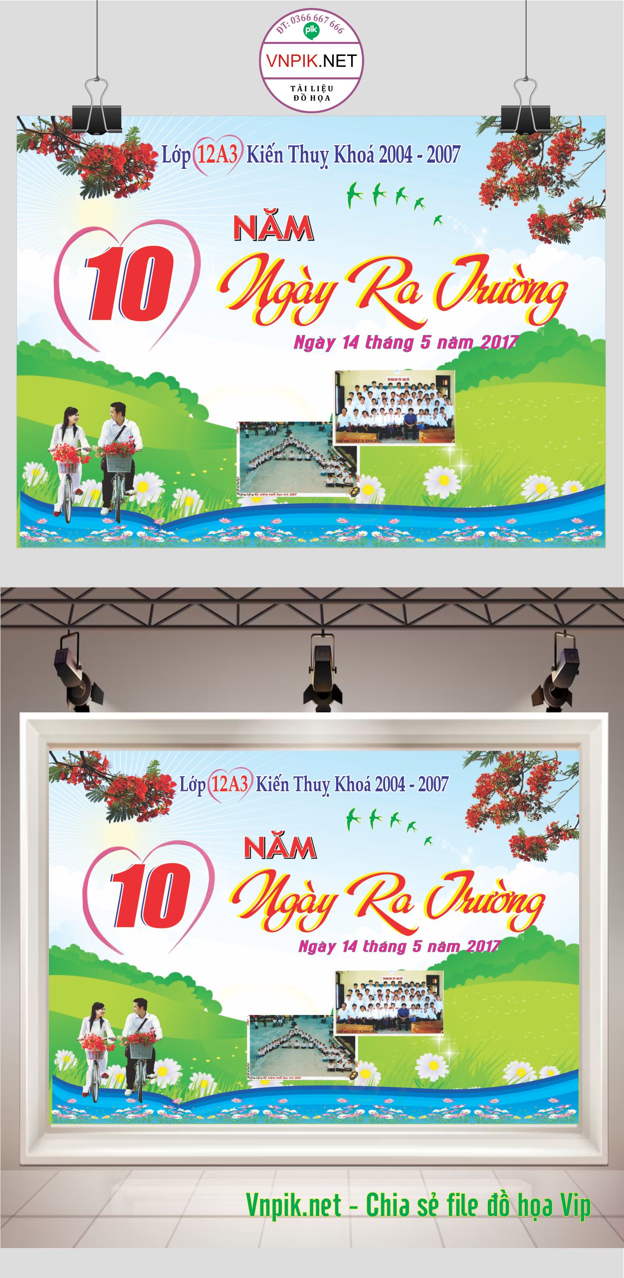 Phông nền kỷ yếu 10 năm ngày ra trường